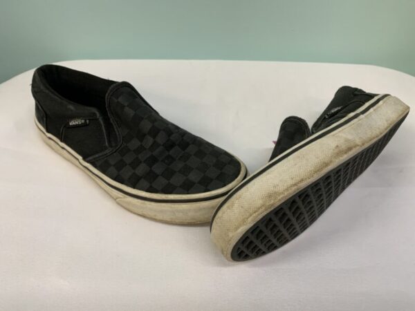 Shoes - Size 04 Youth, Black/Grey Checked Vans