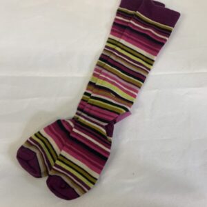 Socks - Youth 4-6, Purple Stripe Knee High