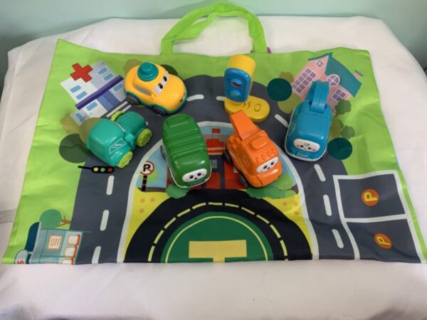 Toy: Big Cartoon Vehicle and Playmat Set