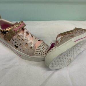 Shoes - Size 03 Youth, Pink/Gold Twinkle Toes