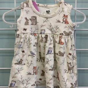 Size 03/06 Month - Cream Woodland Dress