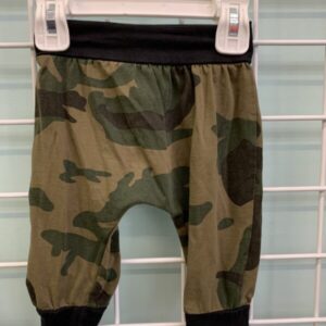 Size 06 Month - Green/Black Camoflauge Pant