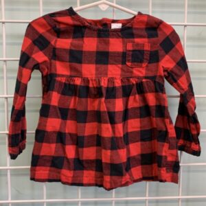 Size 2T - Red/Black Buffalo Plaid Shirt