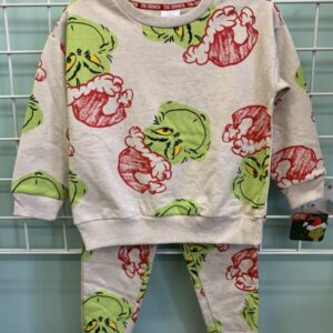 Size 4T - Cream Grinch Set