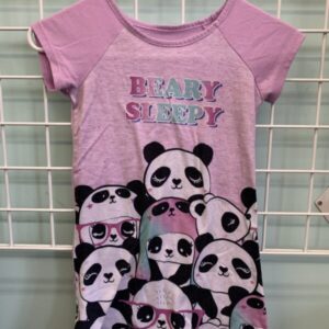Size 6/6x - Purple Panda Pj Gown