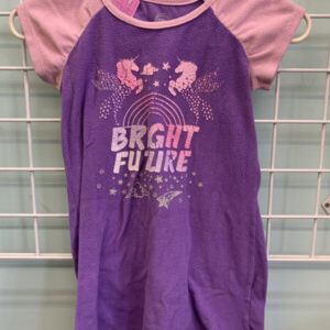 Size 6/6x - Purple/Pink Bright Future Fleece Pj Gown