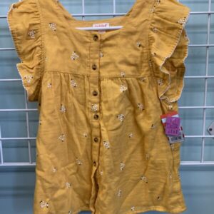 Size 10/12 - Yellow Floral Shirt (New)