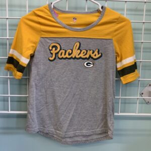 Size 10/12 - Yellow/Grey Packers Shirt