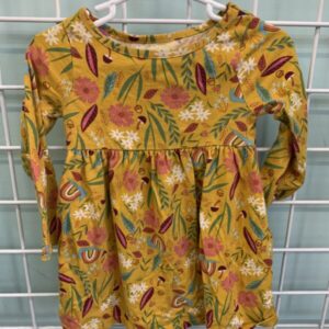 Size 2T - Yellow Floral Dress