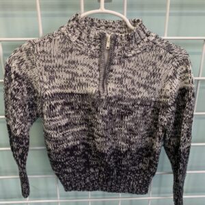 Size 2T - Grey/Black Sweater