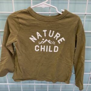 Size 3T - Brown Nature Child Organic Shirt