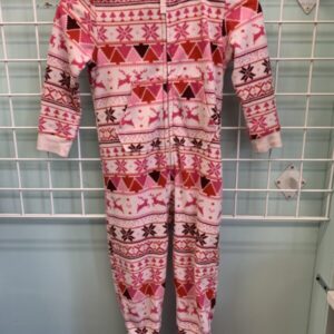 Size 4/5 - Pink Fleece Footless Sleeper