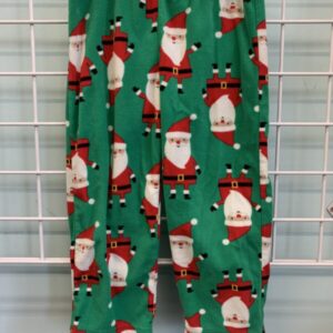 Size 5T - Green Santa Fleece PJ Pant