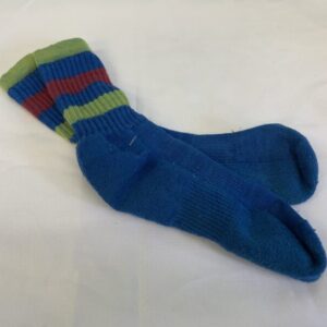 Socks - Youth, Blue/Green/Red Smart Wool