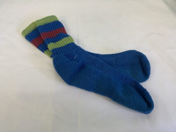 Socks - Youth, Blue/Green/Red Smart Wool