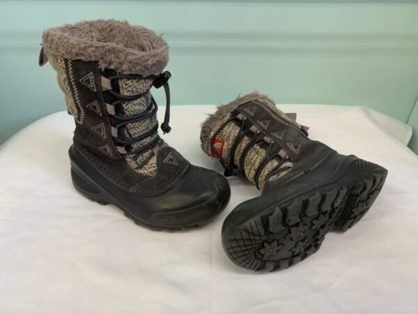 Boots - Size 12 Toddler, Grey/Black/Purple North Face Winter