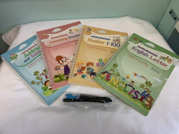 Non-Fiction - Grooves Writing Practice Letters, Numbers Math & Drawing Set
