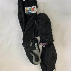 Gear: Toddler 2/4 Year, Black/Grey L-Bow Mitten