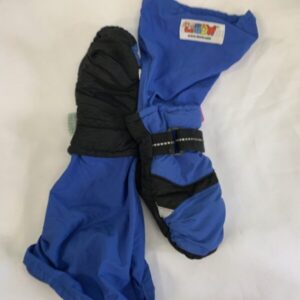 Gear: Toddler 2/4 Year, Black/Blue L-Bow Mitten