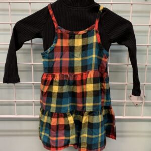 Size 4 - Rainbow/Black Hanna Dress and Shirt Set