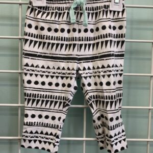Size 06/09 Month - Black/White Pattern Pant