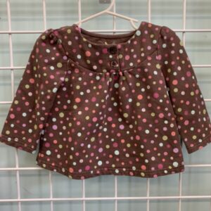 Size 18 Month - Brown Polka Dot Shirt