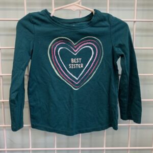 Size 2T - Blue Best Sister Shirt