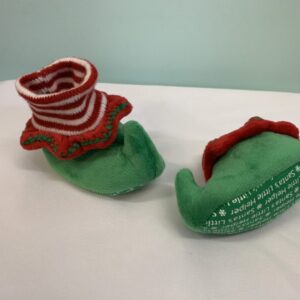 Slipper - Size 01/02 Infant, 0/6 Month, Green Santa's Little Helper Elf