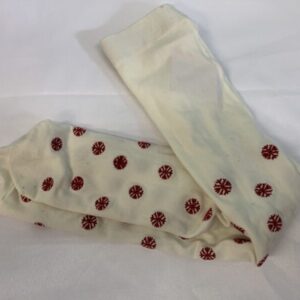 Tights: Toddler, Size 2/3T - Cream/Red Snowflake Gymboree