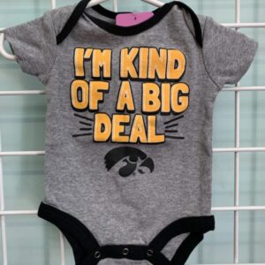 Size 03/06 Month - Grey Iowa Hawkeyes Onesie