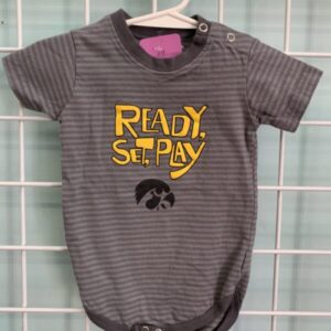 Size 06 Month - Grey Iowa Hawkeyes Onesie