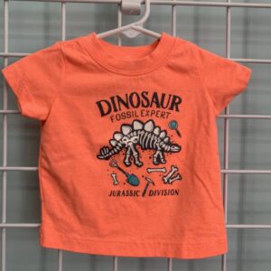 Size 06 Month - Orange Dinosaur Shirt