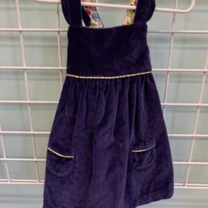 Size 12/18 Month - Blue Velour Boden Dress