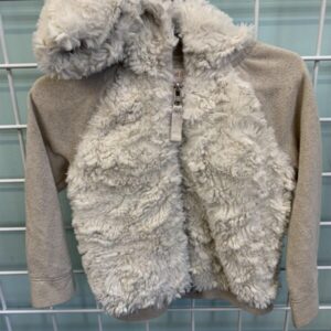 Size 2T - Cream Fuzzy Sweatshirt