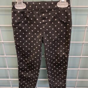 Size 2T - Grey/White Polka Dot Legging