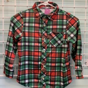 Size 6 - Red/Green Plaid Millie & Max Shirt