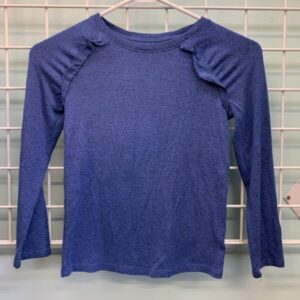 Size 6/6x - Blue Ruffle Shirt