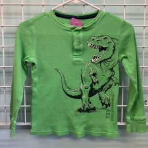 Size 7 - Green Dinosaur Shirt
