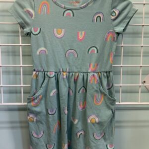 Size 7/8 - Green Rainbow Dress