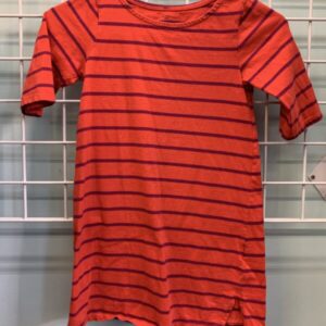 Size 7/8 - Red/Purple Stripe Dress