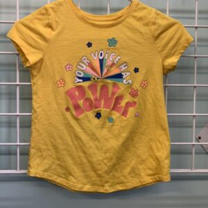 Size 8 - Yellow Your Voice Has Power Shirt