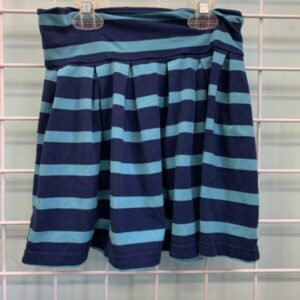 Size 8 - Blue Stripe Skirt