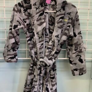 Size 10/12 - Grey/Black Camouflage Robe