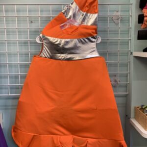 Costume: Size OS 4/8 Youth - Orange/Silver Traffic Cone