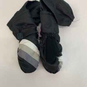 Gear: Toddler 2/4 Year, Black/Grey L-Bow Mitten