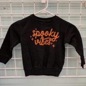 Size 4 - Black Spooky Vibes Sweatshirt