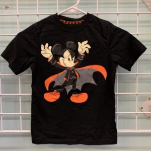 Size 6/7 - Black Mickey Mouse Halloween Shirt