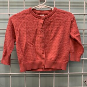 Size 12 Month - Pink Button Down Sweater