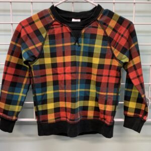 Size 6/7 - Black/Red Plaid Hanna Sweatshirt