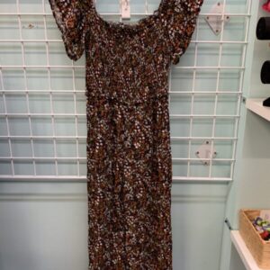Size 7/8 - Black Floral Jumpsuit Romper